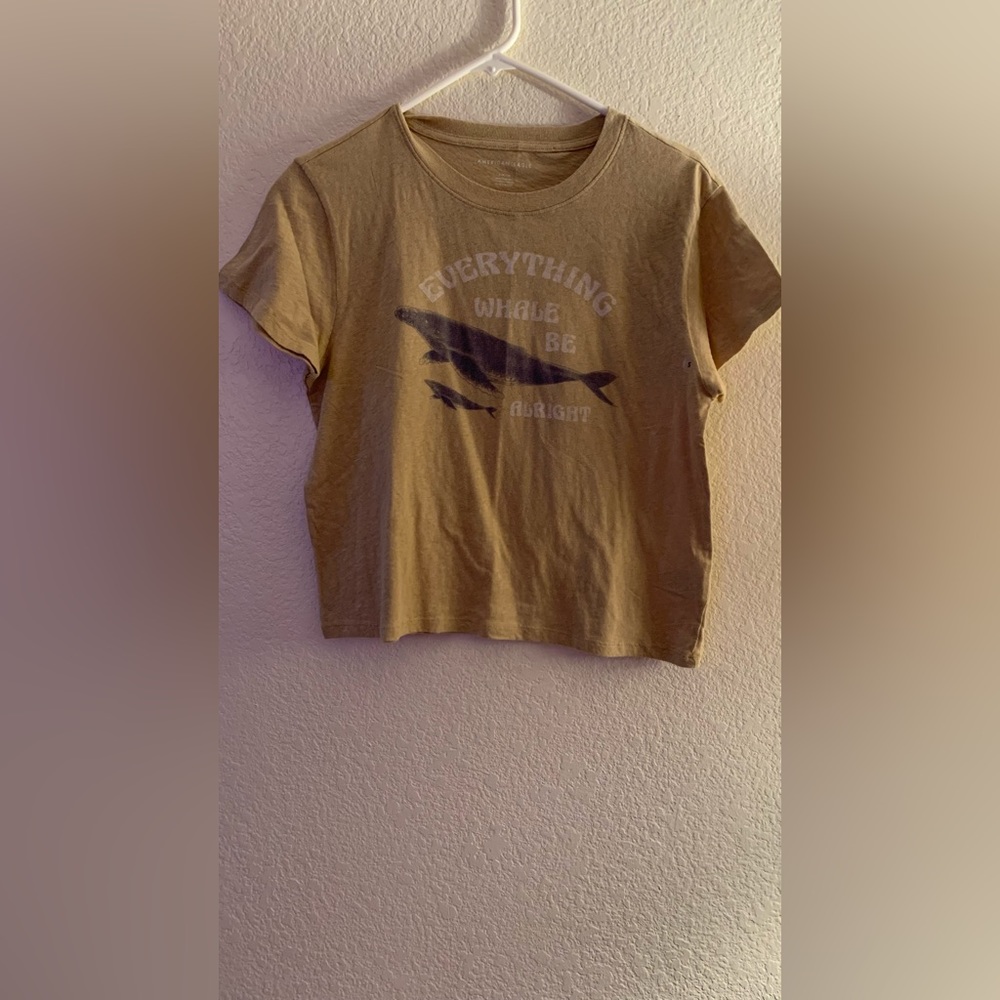 American eagle graphic cropped t-shirt